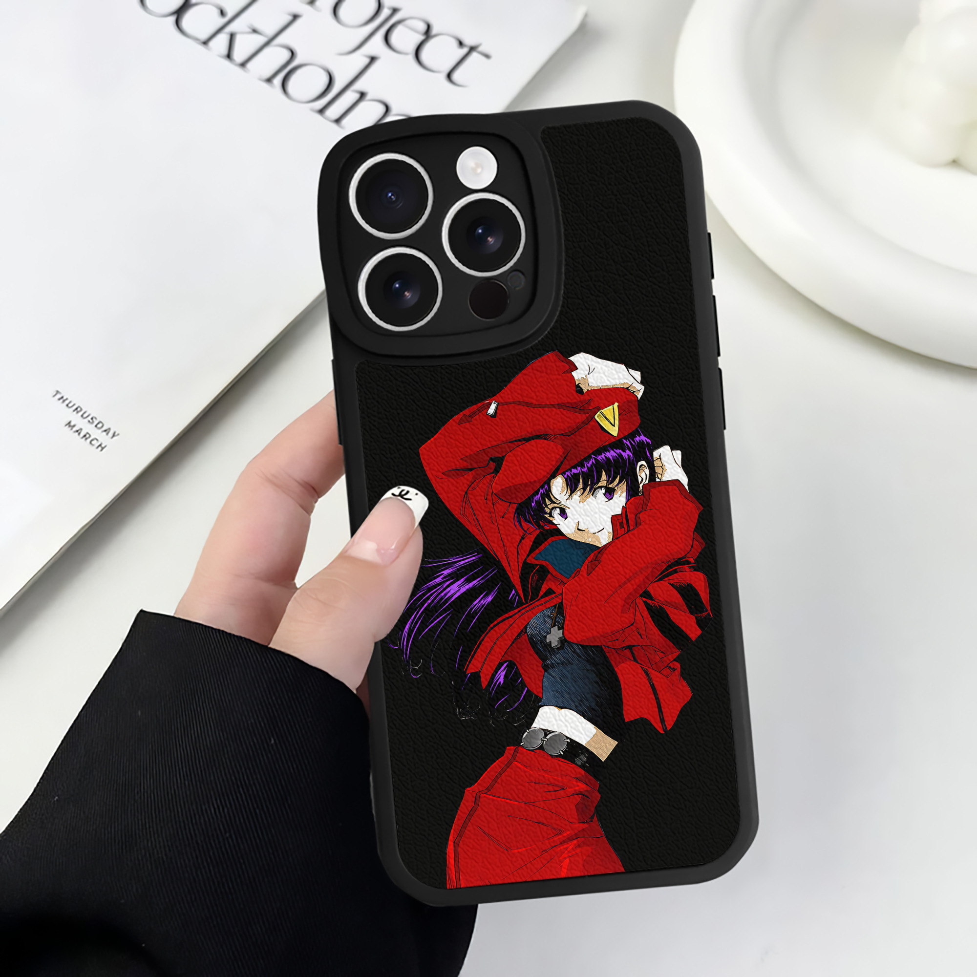 （画像用） EVA 新世紀エヴァンゲリオン 【iPhone 16シリーズ対応】シリコンスマホケース（レザー調） 材質：シリコン